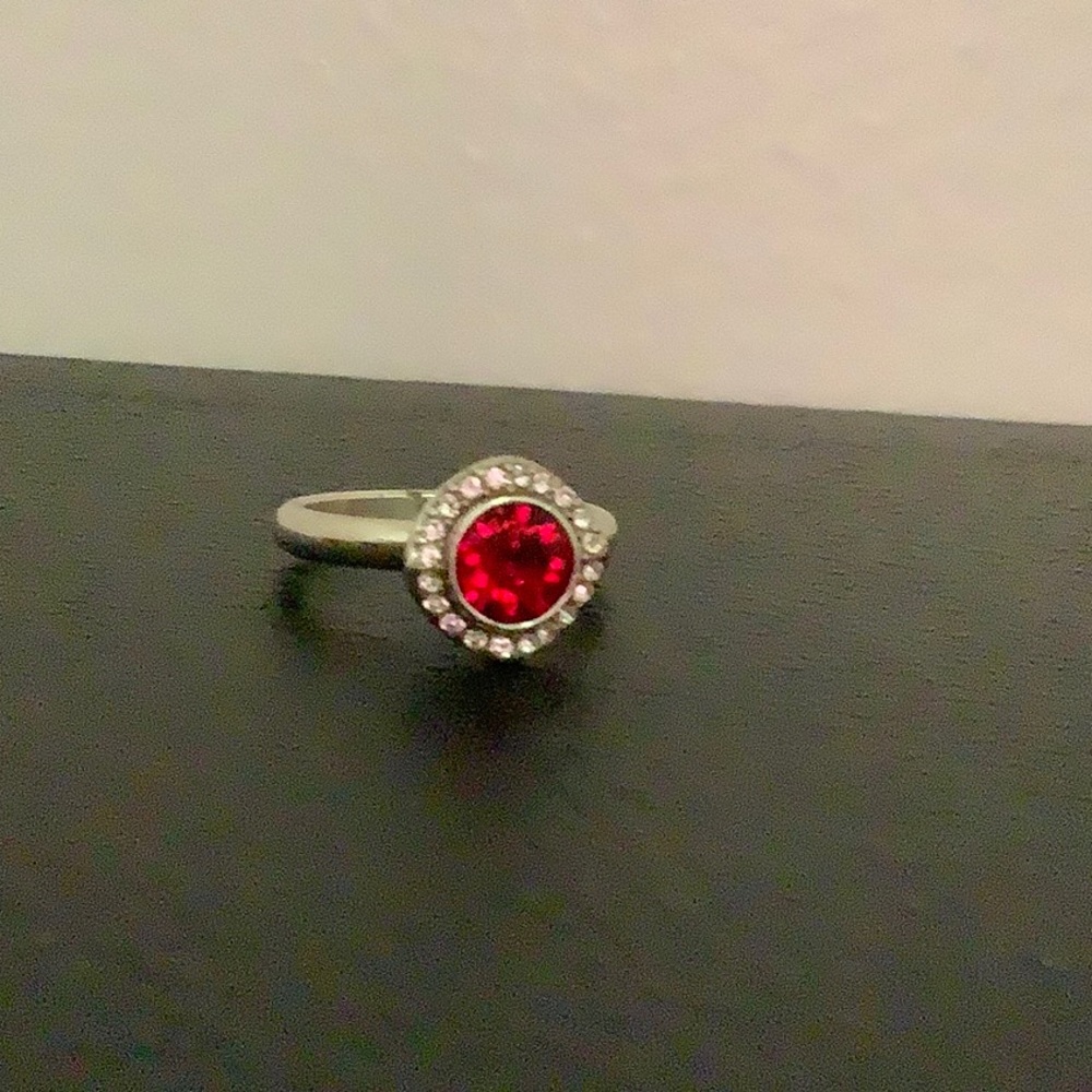Brighton Romantica Red Swarovski Crystal Ring